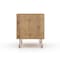 Manhattan Comfort Rockefeller Nightstand 2.0 in Nature and Rose Pink, PK2 2-102GMC6 - alternate 6